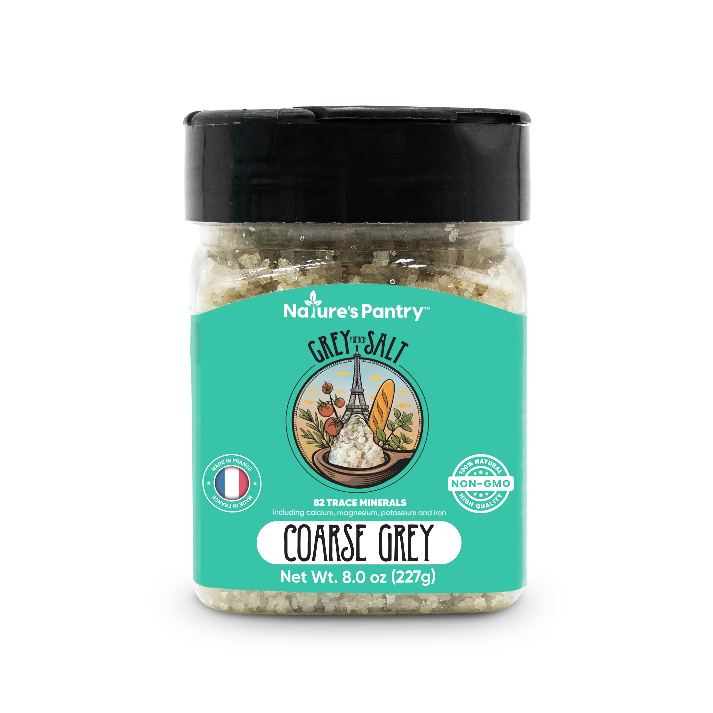 French Grey Sea Salt — 8oz Plastic Shaker