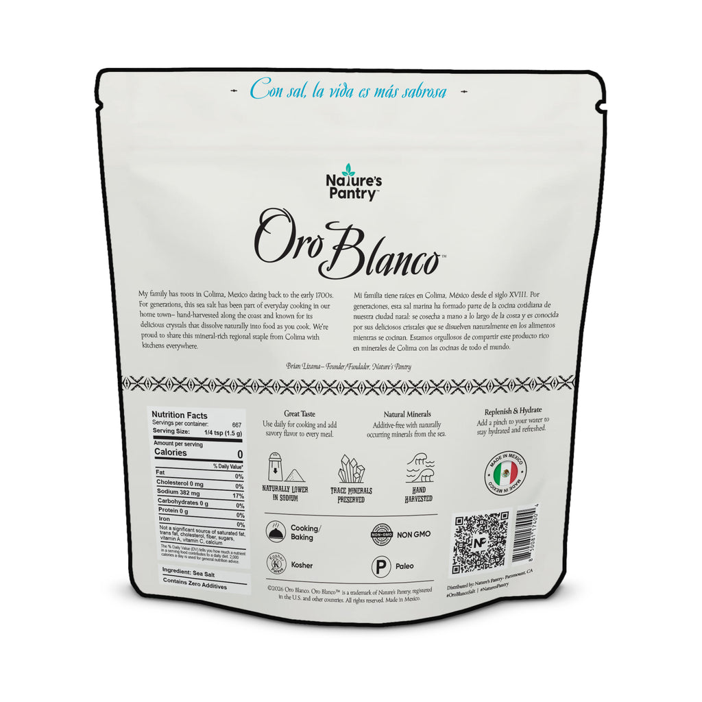 Oro Blanco Coarse Ground Mexican Sea Salt - 2.2 lb